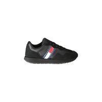 Tommy Hilfiger Men's Black Polyester Sneaker - 46 EU