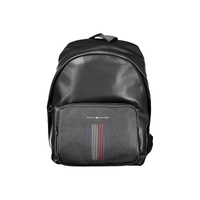 Tommy Hilfiger Men's Black Polyester Backpack - One Size