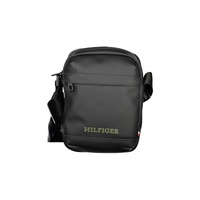 Tommy Hilfiger Men's Black Polyethylene Shoulder Bag - One Size