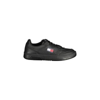 Tommy Hilfiger Men's Black Polyester Sneaker - 40 EU