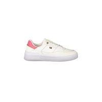 Tommy Hilfiger Women's White Polyester Sneaker - 37 EU
