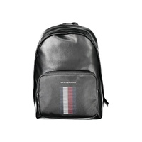 Tommy Hilfiger Men's Black Polyester Backpack - One Size