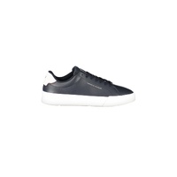 Tommy Hilfiger Men's Blue Leather  Sneaker - 46 EU