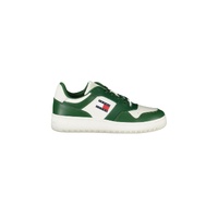 Tommy Hilfiger Men's Green Leather  Sneaker - 43 EU