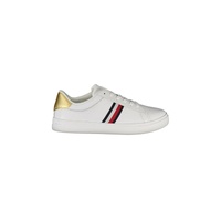 Tommy Hilfiger Women's White Leather  Sneaker - 40 EU