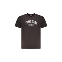 Tommy Hilfiger Men's Black Cotton  T-Shirt - L