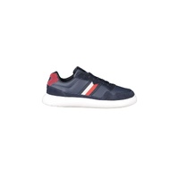 Tommy Hilfiger Men's Blue Leather  Sneaker - 44 EU