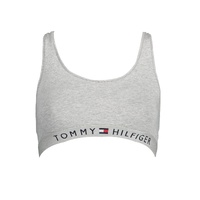 Tommy Hilfiger Women's Gray Cotton  Sports Bra - XS