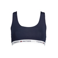 Tommy Hilfiger Women's Blue Cotton  Sports Bra - XS