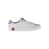 Tommy Hilfiger Women's White Polyester Sneaker - 39 EU