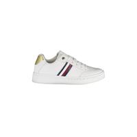 Tommy Hilfiger Women's White Polyester Sneaker - 40 EU