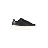 Tommy Hilfiger Women's Black Polyester Sneaker - 39 EU