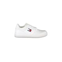 Tommy Hilfiger Men's White Polyester Sneaker - 40 EU