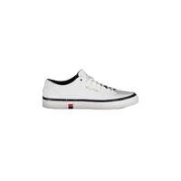 Tommy Hilfiger Men's White Polyester Sneaker - 43 EU