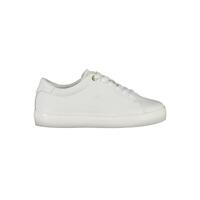 Tommy Hilfiger Women's White Polyester Sneaker - 39 EU
