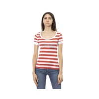Trussardi Action Women's Vibrant Multicolor Short Sleeve Tee - M