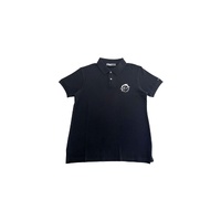 Trussardi Beachwear Men's Black Cotton Polo Shirt - S