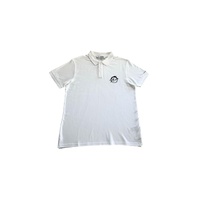 Trussardi Beachwear Men's White Cotton Polo Shirt - XL