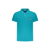Trussardi Men's Light Blue Cotton Polo Shirt - S