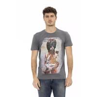Short Sleeve T-shirt with Round Neck - Front Print 2XL Men