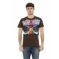 Short Sleeve T-shirt with Round Neck - Front Print 2XL Men