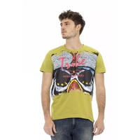 Short Sleeve T-shirt with Round Neck and Front Print 2XL Men