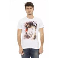 Front Print Short Sleeve T-shirt 2XL Men