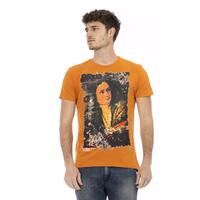 Short Sleeve T-shirt with Front Print 3XL Men