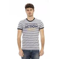 Printed Round Neck Short Sleeve T-Shirt L Men
