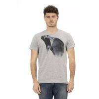 Short Sleeve T-shirt with Round Neck - Front Print 2XL Men