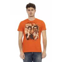 Printed Short Sleeve Round Neck T-shirt L Men