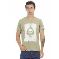 Printed V-neck Short Sleeve T-shirt XL Men