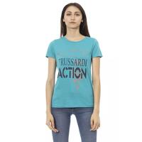 Trussardi Action Women's Light Blue Cotton Tops &amp; T-Shirt - S