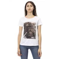 Trussardi Action Women's White Cotton Tops &amp; T-Shirt - XS