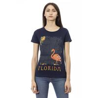 Trussardi Action Women's Blue Cotton Tops &amp; T-Shirt - L