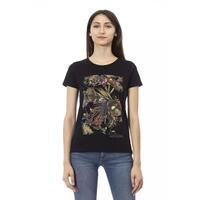 Trussardi Action Women's Black Cotton Tops &amp; T-Shirt - M