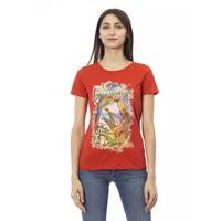 Trussardi Action Women's Red Cotton Tops &amp; T-Shirt - L
