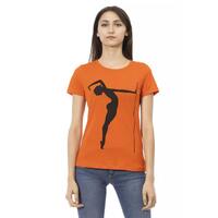 Trussardi Action Women's Orange Cotton Tops &amp; T-Shirt - XS