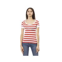 Trussardi Action Women's Vibrant Multicolor Short Sleeve Tee - L