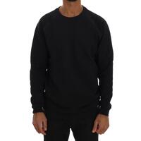 Cotton Crewneck Pullover Sweater with Logo Details XL Men