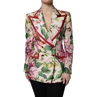 Dolce &amp; Gabbana Women&#39;s Multicolor Floral Double Breasted Jacket - 40 IT