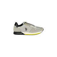 US POLO ASSN Men's Gray Polyester Sneaker - 44 EU