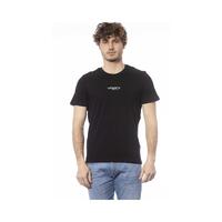 Ungaro Sport Men's Sleek Black Cotton Crew Neck T-Shirt - L