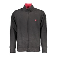 US Grand Polo Men's Elegant Long-Sleeved Zip Polo Sweatshirt - L