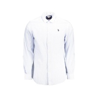 US POLO ASSN Men's Light Blue Cotton Shirt - 2XL