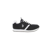 US POLO ASSN Men's Black Polyester Sneaker - 45 EU