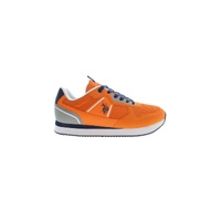 US POLO ASSN Men's Orange Polyester Sneaker - 43 EU