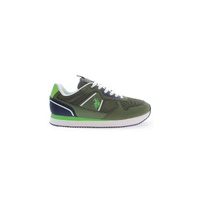 US POLO ASSN Men's Green Polyester Sneaker - 43 EU