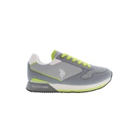 US POLO ASSN Men's Gray Polyester Sneaker - 44 EU