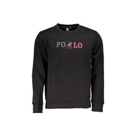 US Grand Polo Men's Black Cotton Sweater - 2XL
